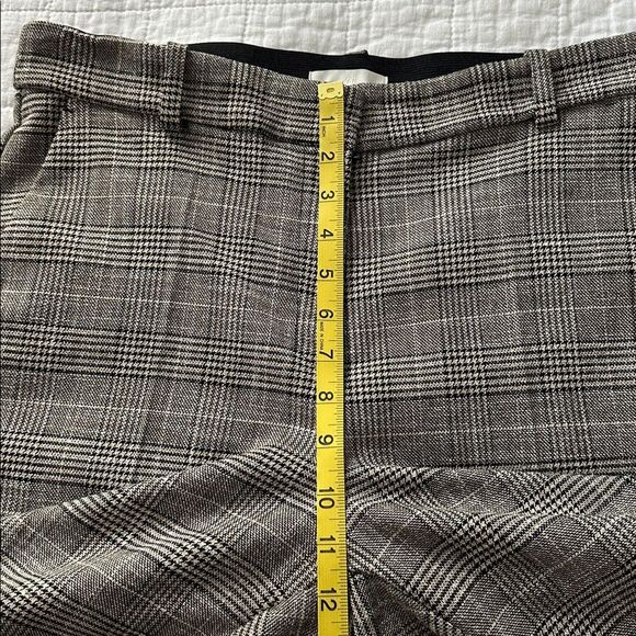 H&M Women’s Plaid Pants Size 16 US Glen Check Trousers Career Work Wear Stretch - Picture 8 of 11